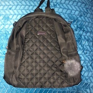 Black mini backpack